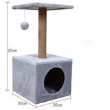  Grebalica za mačke classic Siva 30x30x62 cm | Eponuda.com