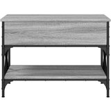  Stolić za kavu siva boja hrasta 70x50x50 cm od drva i metala | shoptok.hr