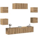 vidaXL TV omara 5-delna stenski artisan hrast | Shoptok.si
