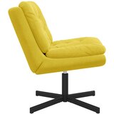  Stolac za opuštanje s rotacijom Žuta 63 x 75 x 76 cm Baršun | Eponuda.com
