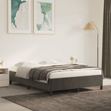  Za krevet tamnosivi 140 x 190 cm baršunasti | shoptok.hr