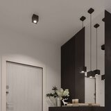  Obesna svetilka QUAD 1 črna, (21347998) | Shoptok.si