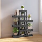  Stalak za biljke siva 85 x 25 x 109,5 cm od masivne borovine | Eponuda.com