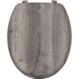 Tendance WC DASKA 46X37,5CM MDF SA OKOVIMA OD NERĐAJUĆEG ČELIKA SIROVO DRVO | ePonuda.com
