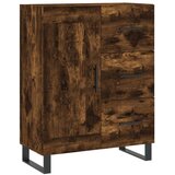  Visoka komoda dimljeni hrast 69 5x34x180 cm konstruiranog drva | shoptok.hr