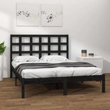  Posteljni okvir črn iz trdnega lesa 200x200 cm, (20648384) Cene
