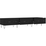 TV ormarić crni 150 x 36 x 30 cm od konstruiranog drva | shoptok.hr