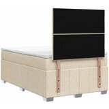  Boxspring krevet s madracem Krem 120 x 190 cm Tkanina | shoptok.hr