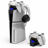 Docking station drzac ipega sa usb punjacem za 2 PS5 slim kontrolera PG-P5S016