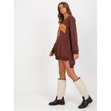 Vikki Sweatshirt-VI-BL-3102.01P-brown-orange | Shoptok.si