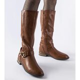 Gemre Brown insulated boots decorated with Ortega buckle | Shoptok.si