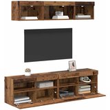 TV zidne jedinice s LED-om 5 pcs Staro drvo 80 x 30 x 40 cm | shoptok.hr