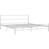  Okvir za krevet bijeli metalni 200 x 200 cm - Bijela 200 x 200 cm | shoptok.hr