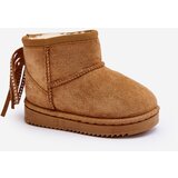 Boto Children's Insulated Snow Boots with Fringes Camel Mikyla | Shoptok.si