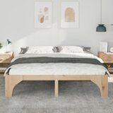  Krevet s daskama s pohranom Smeđa 180 x 200 cm Masivna borovina | shoptok.hr