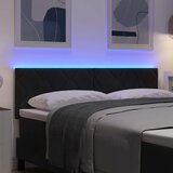  LED glava kreveta Crna 144 cm Baršun | shoptok.hr