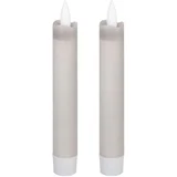 422223 - SET 2x LED sveća ANTANABE LED/1xAAA 15 cm siva