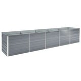 Visoka greda pocinkano jeklo 400x80x45 cm siva, (20618677) | Shoptok.si