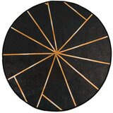  Perivi tepih crno-zlatni Ø 120 cm protuklizni | shoptok.hr