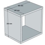 Hanah home zidna polica box white