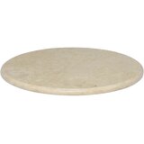 Stolna ploča krem Ø 60 x 2,5 cm mramorna | shoptok.hr