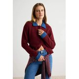 TRENDYOLMILLA Trendyol ženski duks TWOAW27HI00128, burgundac | Eponuda.com