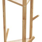  Vješalica za kapute s kukama i policama 39x33x166 cm bambus | Eponuda.ba