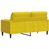  Dvosjed s ukrasnim jastucima žuti 140 cm baršunasti | shoptok.hr