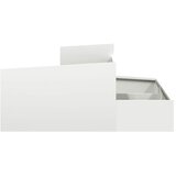  Vrtna saksija Bijelo 100 x 100 x 50 cm Čelična vrata | Eponuda.com