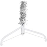  Tanka umjetna polovica božićnog drvca sa stalkom srebrna 120 cm | shoptok.hr
