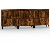  Komode 3 kom boja dimljenog hrasta 60x35x70cm konstruirano drvo | shoptok.hr