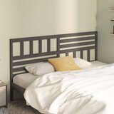  Posteljno vzglavje sivo 186x4x100 cm trdna borovina, (20646992) | Shoptok.si
