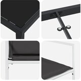  Vrtni set za objed 5 pcs Bijela Textilene i čelik | shoptok.hr