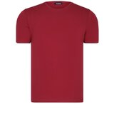 Dewberry T8569 BIKE COLLAR MEN'S T-SHIRT-PLAIN BURGUNDY Cene