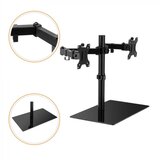 Vonhaus namizni nosilec (27&quot;), s steklenim podstavkom, dvojni, za monitor | Shoptok.si