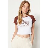 Trendyol T-Shirt - Brown - Slim Cene