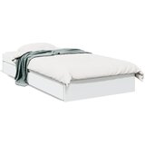  The Living Store Posteljni okvir s predali bel 75x190 cm inženirski les - Posteljni Okvir, (21527304) | Shoptok.si
