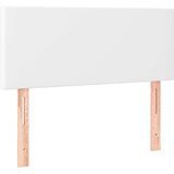  S oprugama i madracem bijeli 90 x 200 cm od umjetne kože | shoptok.hr