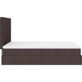  Otomanski krevet s madracem i LED tamnosmeđi 140x190 cm tkanine | shoptok.hr