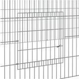  Kavez za zečeve s 4 panela 433x109x54 cm od pocinčanog željeza | shoptok.hr
