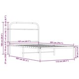  Okvir kreveta bez madraca smeđa boja hrasta 107x203 cm drveni | shoptok.hr