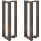  Noge za konzolni stol T-oblika 2 kom Crne 25x28x(72-73) cm Čelik | shoptok.hr