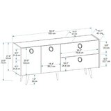 Hanah home konzolni sto Line, 62.9 x75 x40 cm, Braon | ePonuda.com