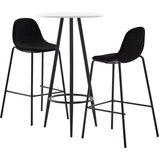 vidaXL 3-dijelni barski set od tkanine crni | shoptok.hr
