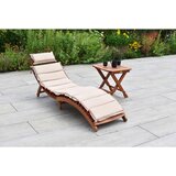 Gardenson VRTNI LEŽALNIK rdeča, bež, barve lesa evkaliptusa | Shoptok.si
