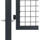  Vrtna vrata sa stupovima čelična 350 x 140 cm antracit | shoptok.hr
