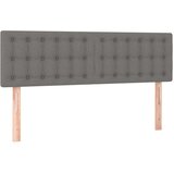  Box spring postelja z vzmetnico LED temno siva 140x190 cm blago, (20727189) | Shoptok.si