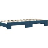  Dnevni krevet na razvlačenje plavi 80 x 200 cm baršunasti | shoptok.hr