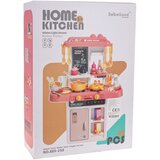  Dječja kuhinja za igru Kitchenette sasvjetlosnim - 43 elemenata - roza | shoptok.hr
