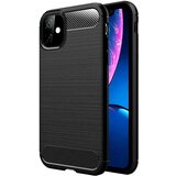  Gumijasti / gel etui Carbon za Apple iPhone 12 mini (5.4") - črni Cene